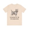 Norwich Terrier Shirt, Vintage Dog Sketch Tee, Dog Lover Gift, Norwich Terrier Lover