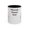 11oz Pharaoh Hound Dog Dad Mug, Vintage Sketch Coffee Mug, Dog Dad Gift