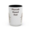 15oz Pharaoh Hound Dog Dad Mug, Vintage Sketch Coffee Mug, Dog Dad Gift