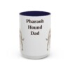 15oz Pharaoh Hound Dog Dad Mug, Vintage Sketch Coffee Mug, Dog Dad Gift