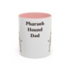 11oz Pharaoh Hound Dog Dad Mug, Vintage Sketch Coffee Mug, Dog Dad Gift