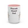 15oz Pharaoh Hound Dog Dad Mug, Vintage Sketch Coffee Mug, Dog Dad Gift