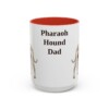 15oz Pharaoh Hound Dog Dad Mug, Vintage Sketch Coffee Mug, Dog Dad Gift