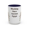 15oz Funny Pharaoh Hound Mug, Blushing Since Ancient Egypt, Vintage Dog Coffee Mug, Dog Lover Gift