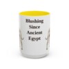 15oz Funny Pharaoh Hound Mug, Blushing Since Ancient Egypt, Vintage Dog Coffee Mug, Dog Lover Gift