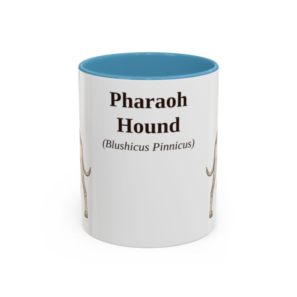 11oz Pharaoh Hound Latin Mug, Pharaoh Hound, Vintage Dog Coffee Mug, Dog Lover Gift