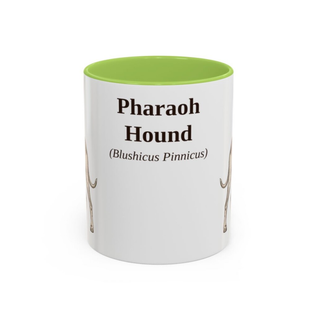 11oz Pharaoh Hound Latin Mug, Pharaoh Hound, Vintage Dog Coffee Mug, Dog Lover Gift