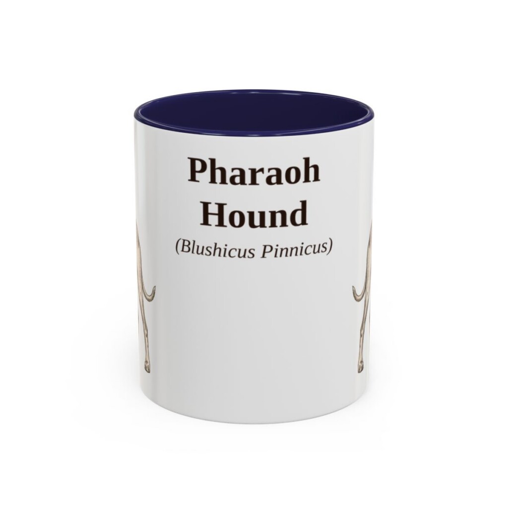11oz Pharaoh Hound Latin Mug, Pharaoh Hound, Vintage Dog Coffee Mug, Dog Lover Gift