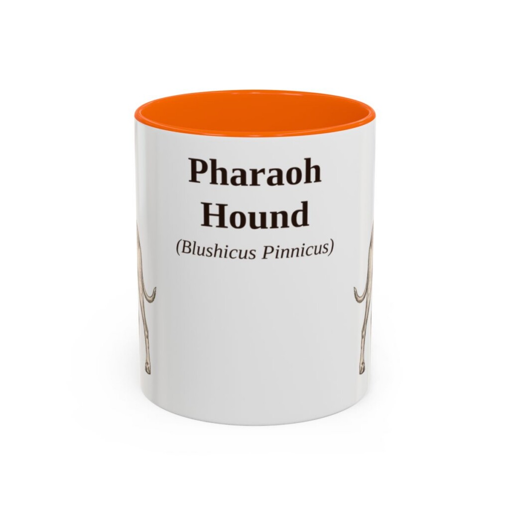 11oz Pharaoh Hound Latin Mug, Pharaoh Hound, Vintage Dog Coffee Mug, Dog Lover Gift