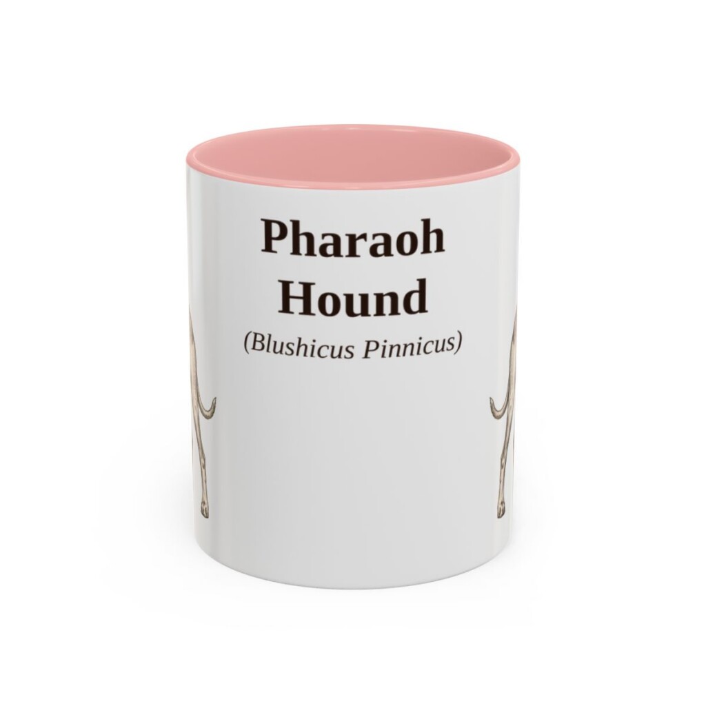 11oz Pharaoh Hound Latin Mug, Pharaoh Hound, Vintage Dog Coffee Mug, Dog Lover Gift