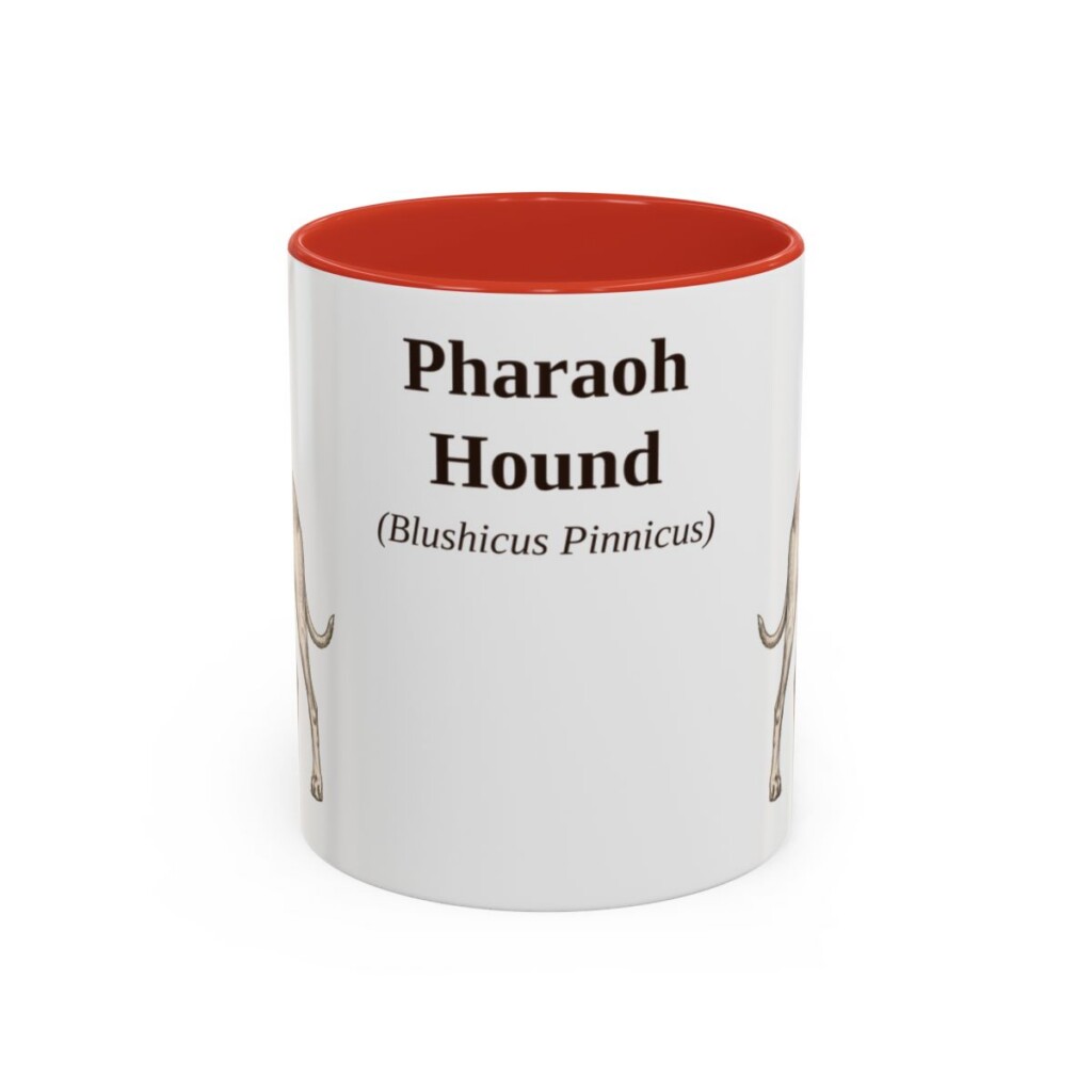 11oz Pharaoh Hound Latin Mug, Pharaoh Hound, Vintage Dog Coffee Mug, Dog Lover Gift