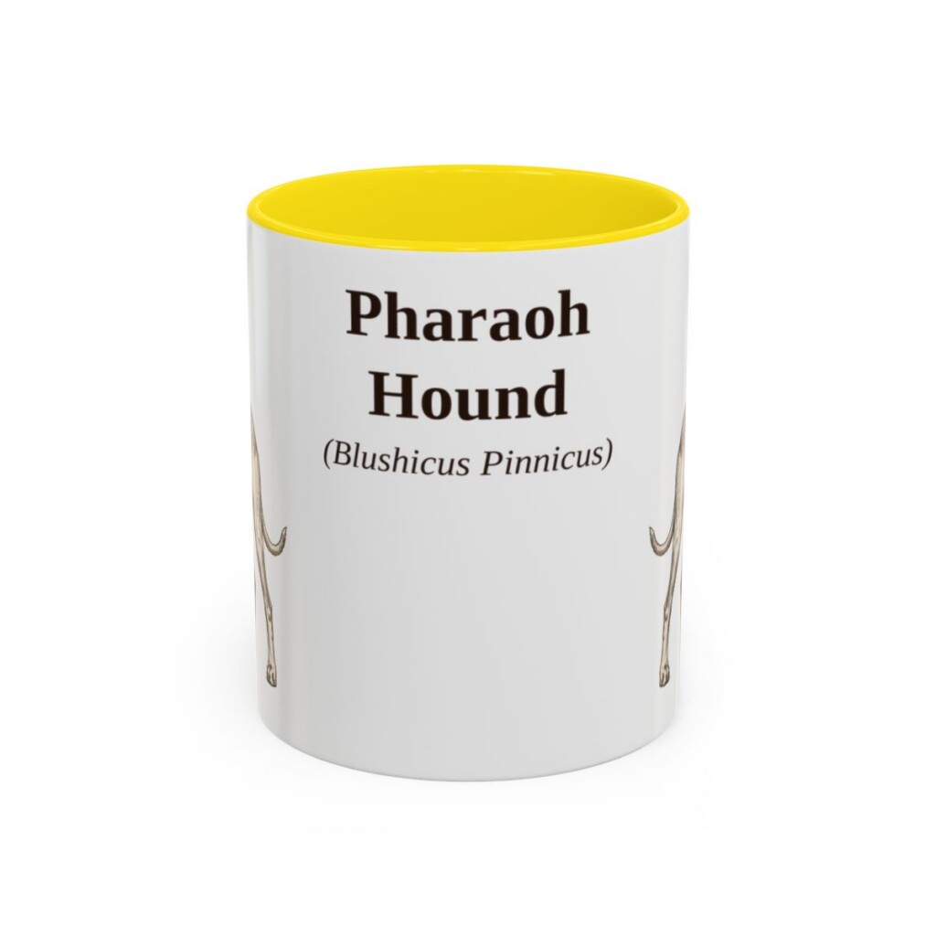 11oz Pharaoh Hound Latin Mug, Pharaoh Hound, Vintage Dog Coffee Mug, Dog Lover Gift