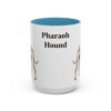15oz Pharaoh Hound Mug, Vintage Dog Portrait Coffee Mug, Dog Lover Gift