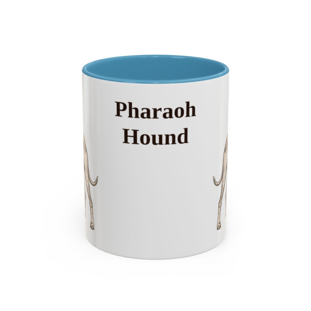 11oz Pharaoh Hound Mug, Vintage Dog Portrait Coffee Mug, Dog Lover Gift