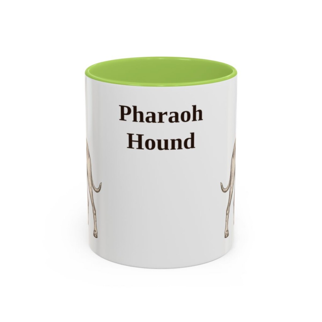 11oz Pharaoh Hound Mug, Vintage Dog Portrait Coffee Mug, Dog Lover Gift