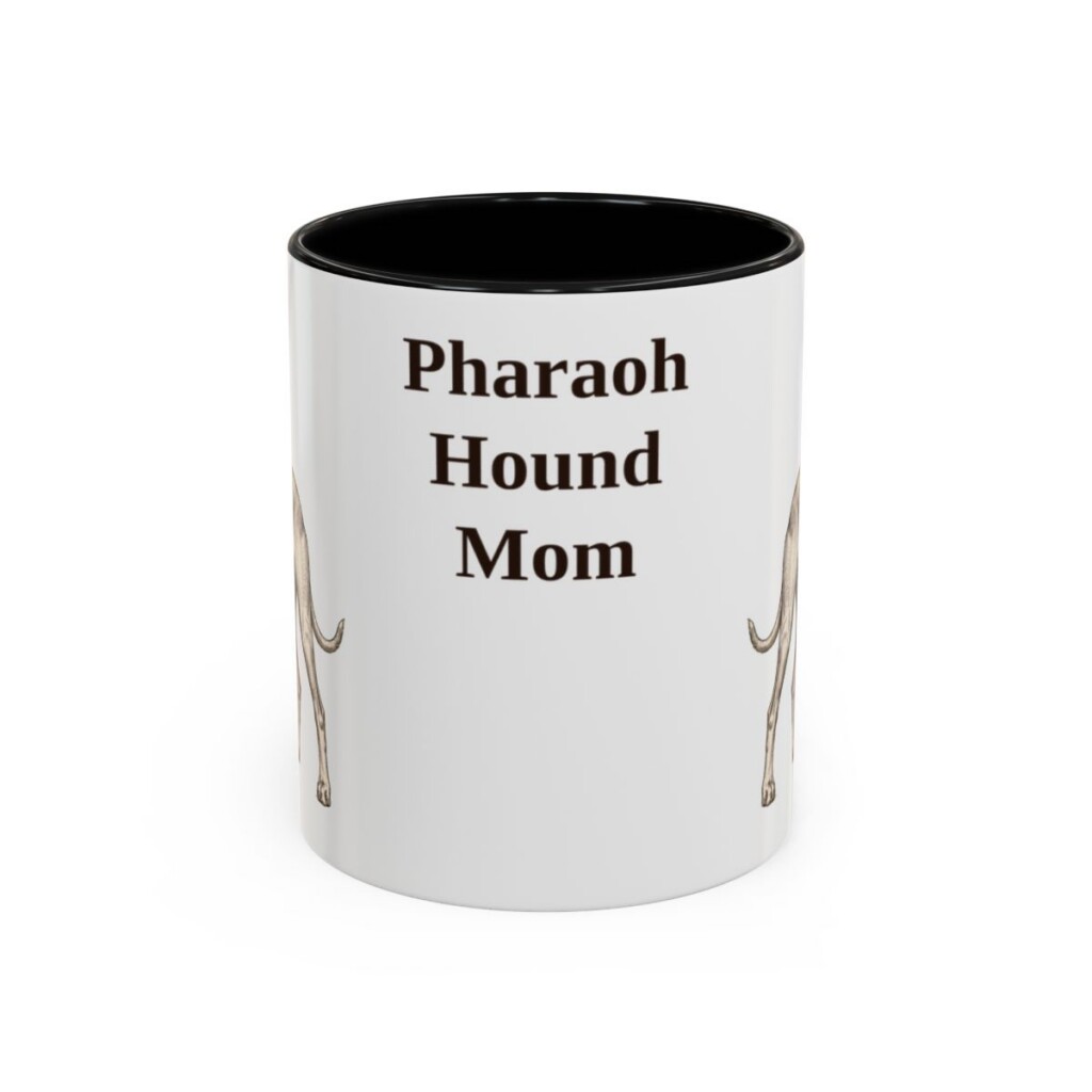 11oz Pharaoh Hound Dog Mom Mug, Vintage Sketch Coffee Mug, Dog Mom Gift