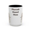 15oz Pharaoh Hound Dog Mom Mug, Vintage Sketch Coffee Mug, Dog Mom Gift