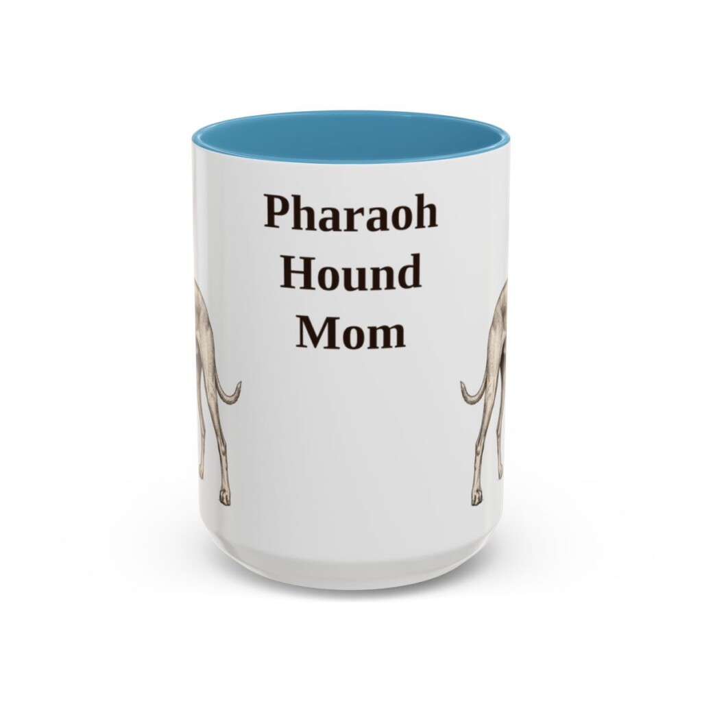 15oz Pharaoh Hound Dog Mom Mug, Vintage Sketch Coffee Mug, Dog Mom Gift