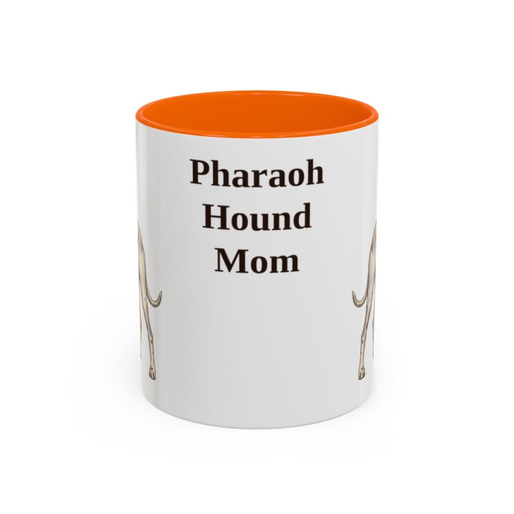 11oz Pharaoh Hound Dog Mom Mug, Vintage Sketch Coffee Mug, Dog Mom Gift