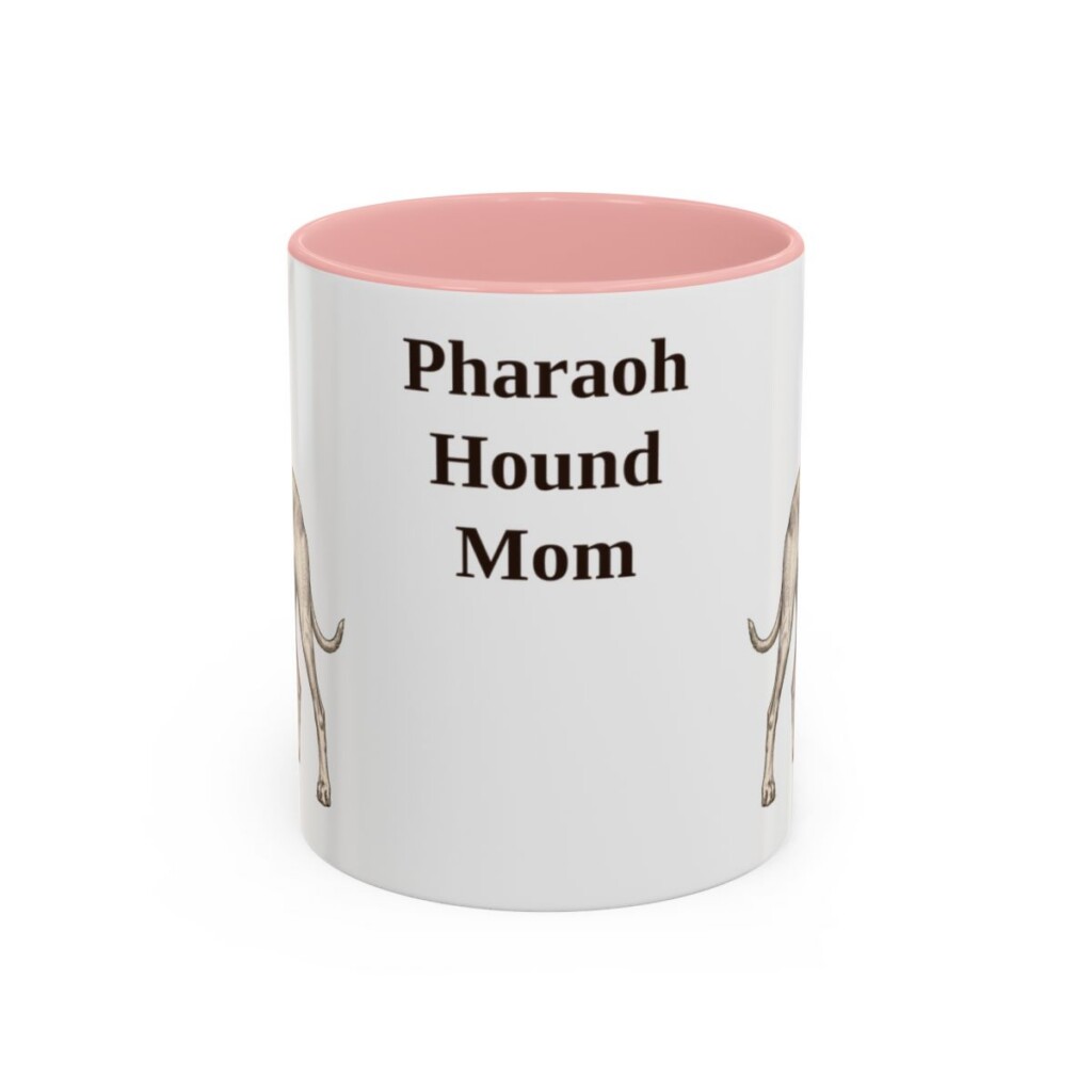 11oz Pharaoh Hound Dog Mom Mug, Vintage Sketch Coffee Mug, Dog Mom Gift