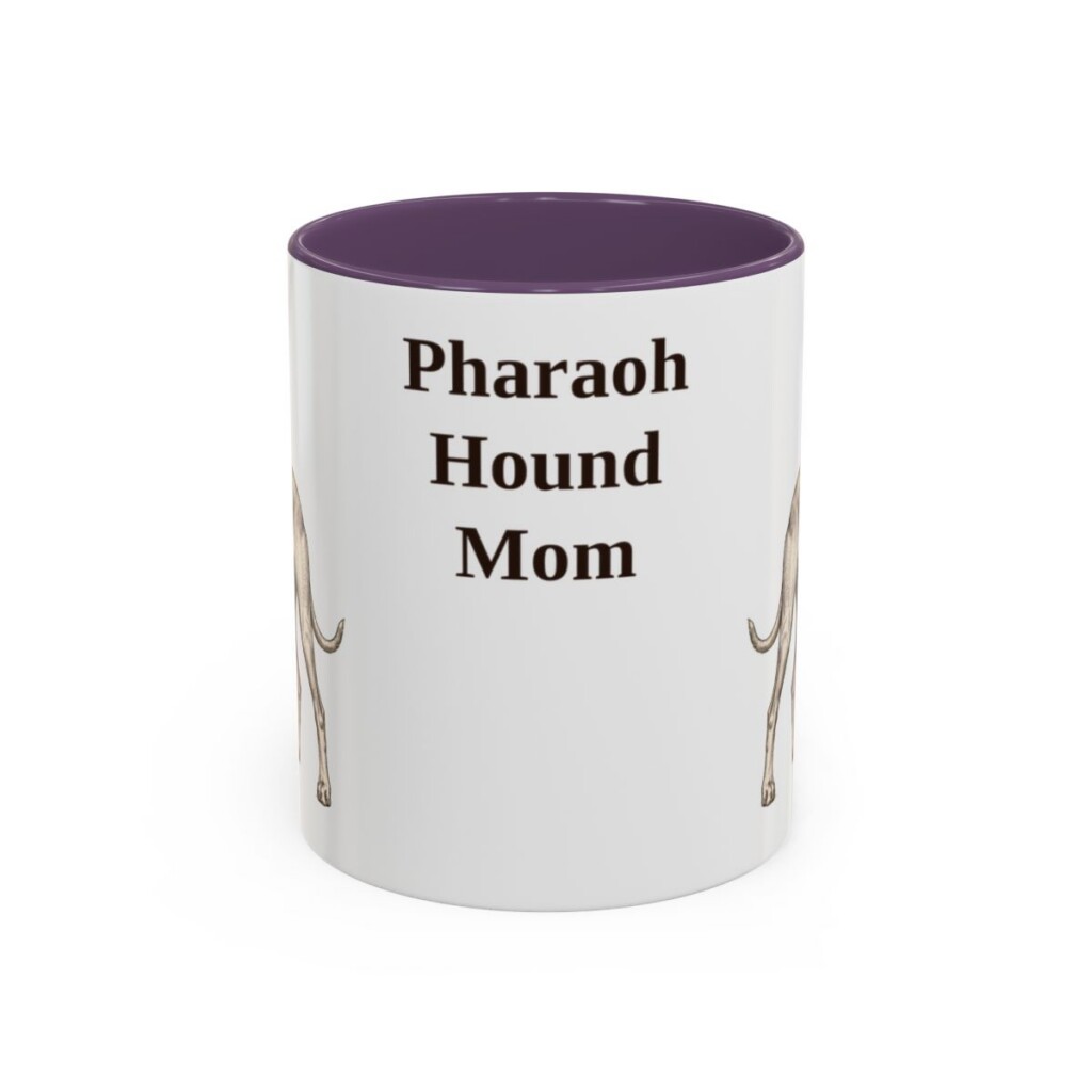 11oz Pharaoh Hound Dog Mom Mug, Vintage Sketch Coffee Mug, Dog Mom Gift