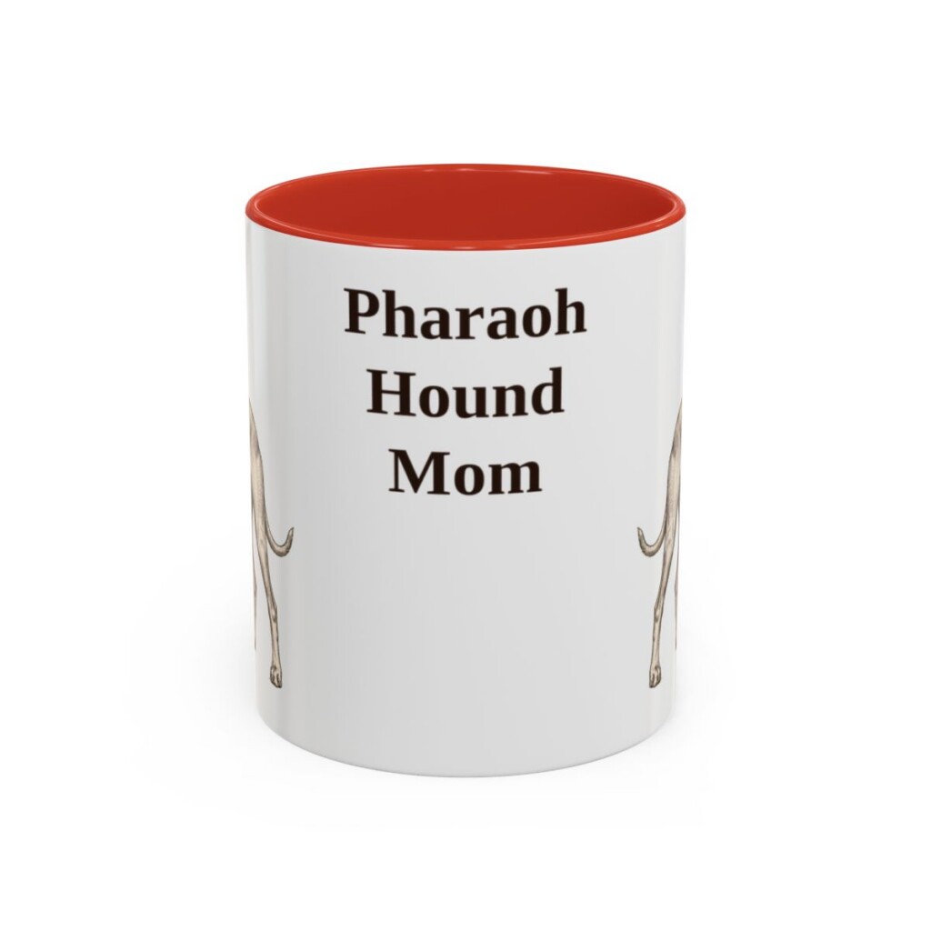 11oz Pharaoh Hound Dog Mom Mug, Vintage Sketch Coffee Mug, Dog Mom Gift
