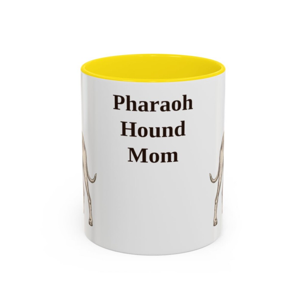 11oz Pharaoh Hound Dog Mom Mug, Vintage Sketch Coffee Mug, Dog Mom Gift