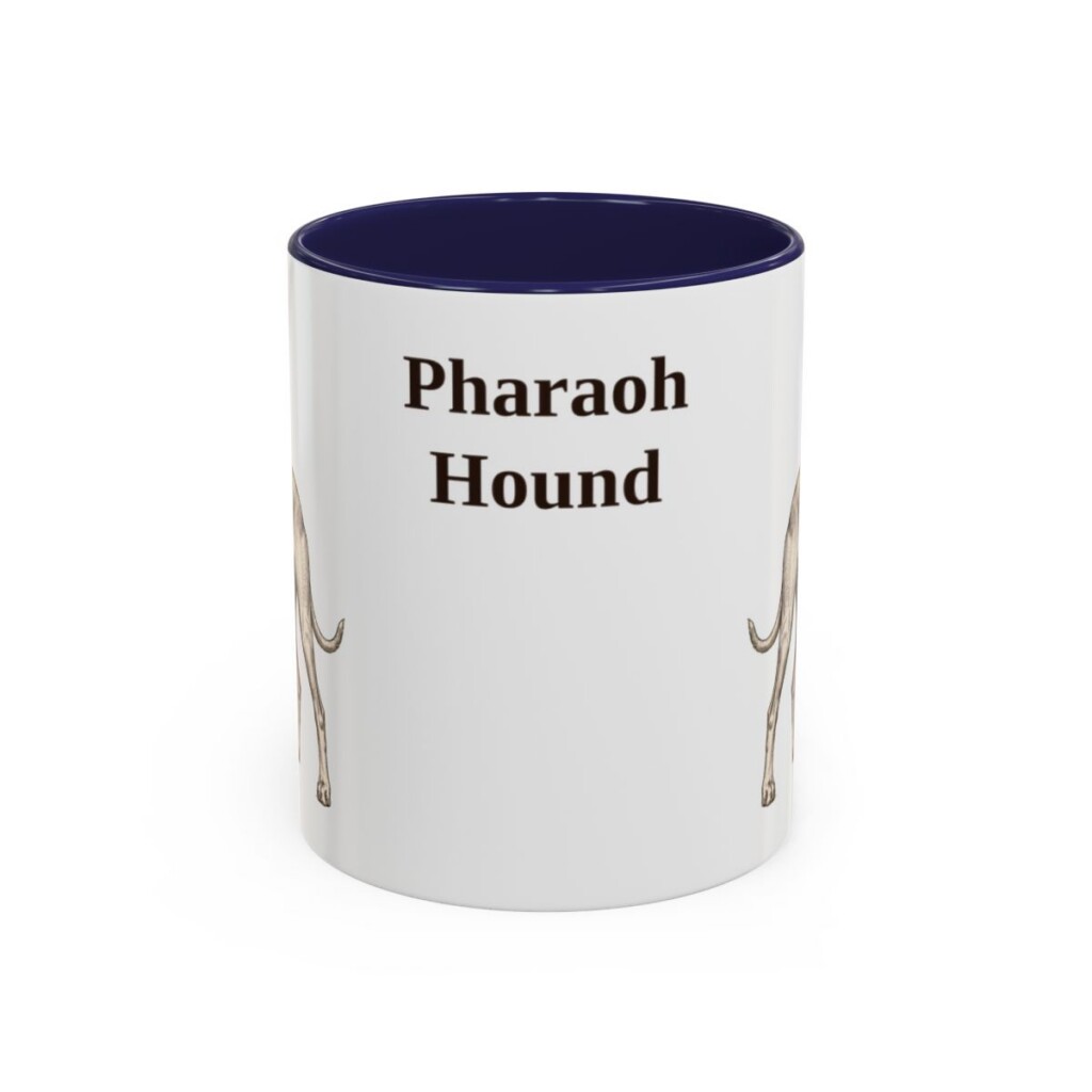 11oz Pharaoh Hound Mug, Vintage Dog Portrait Coffee Mug, Dog Lover Gift