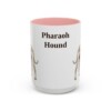 15oz Pharaoh Hound Mug, Vintage Dog Portrait Coffee Mug, Dog Lover Gift