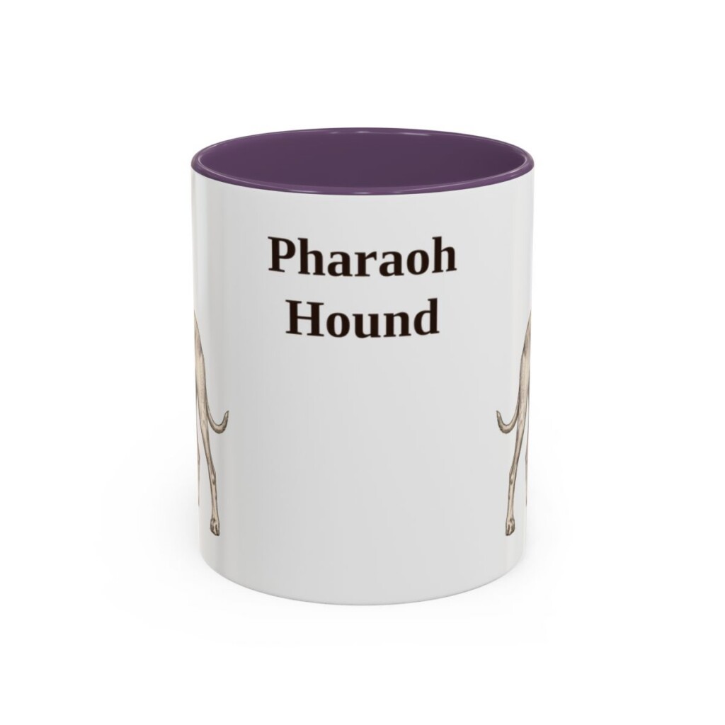 11oz Pharaoh Hound Mug, Vintage Dog Portrait Coffee Mug, Dog Lover Gift