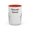 15oz Pharaoh Hound Mug, Vintage Dog Portrait Coffee Mug, Dog Lover Gift