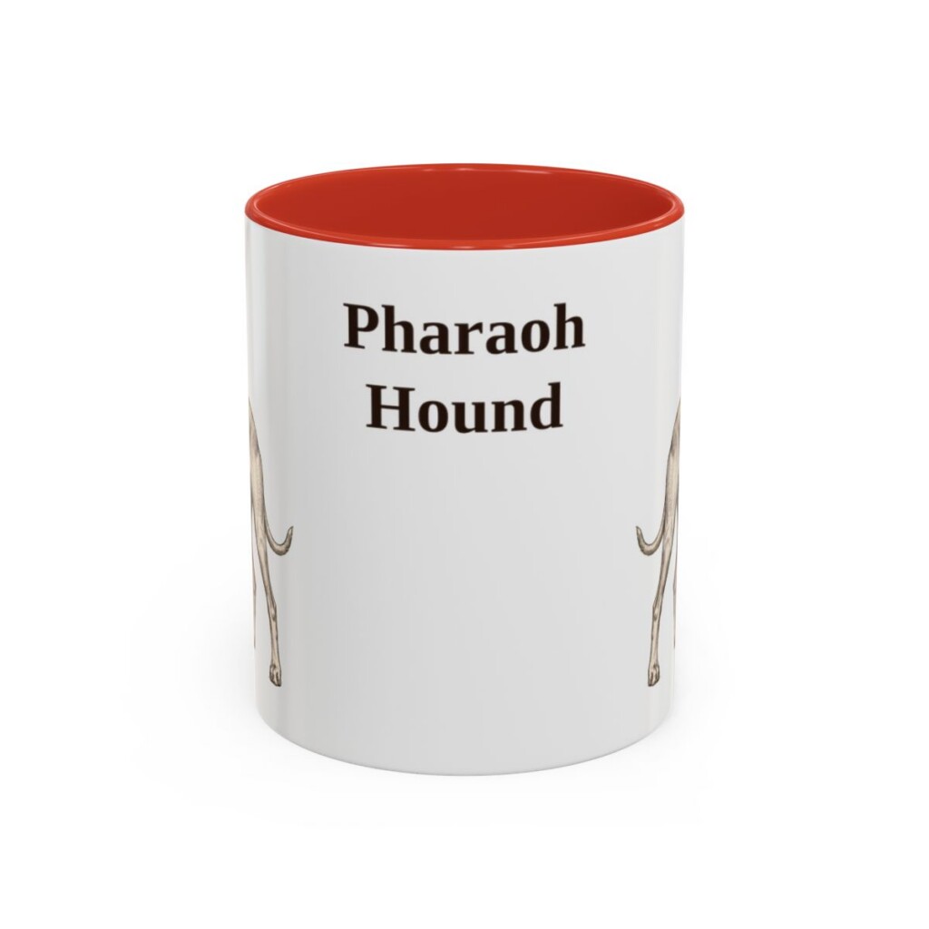 11oz Pharaoh Hound Mug, Vintage Dog Portrait Coffee Mug, Dog Lover Gift
