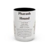 15oz Pharaoh Hound Mug, Illustrated Dog Breed Facts Coffee Mug, Vintage Dog Keepsake Gift