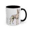 11oz Pharaoh Hound Mug, Illustrated Dog Breed Facts Coffee Mug, Vintage Dog Keepsake Gift