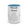 15oz Pharaoh Hound Mug, Illustrated Dog Breed Facts Coffee Mug, Vintage Dog Keepsake Gift