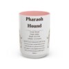 15oz Pharaoh Hound Mug, Illustrated Dog Breed Facts Coffee Mug, Vintage Dog Keepsake Gift