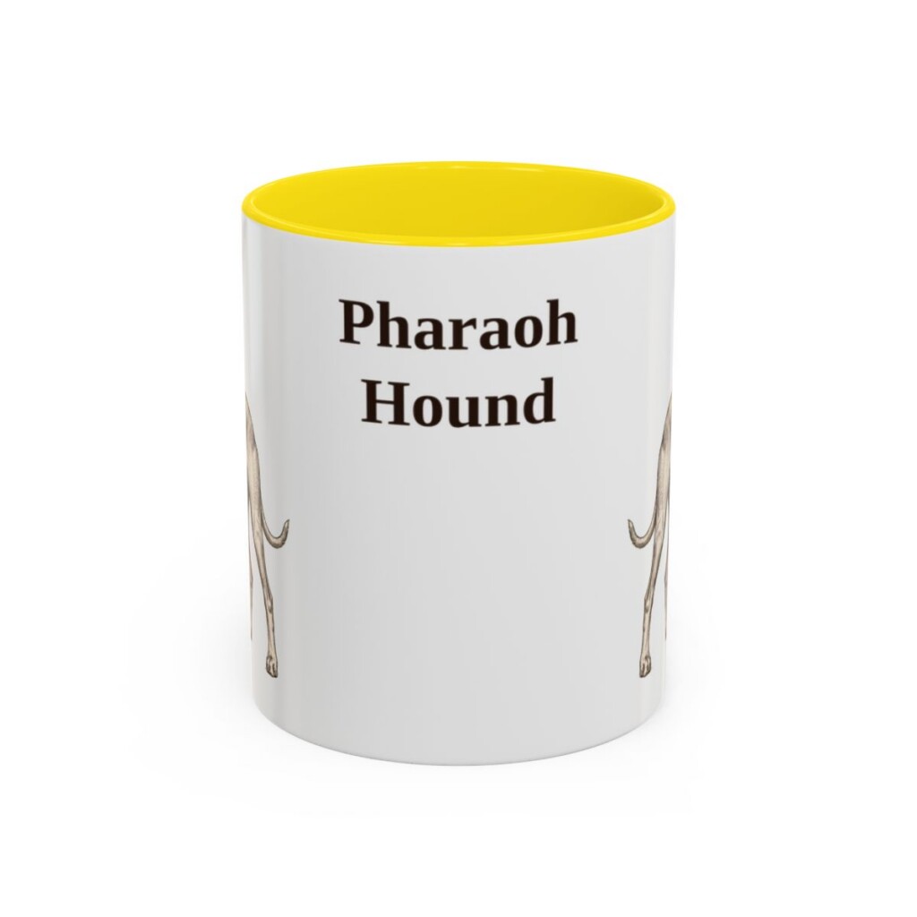 11oz Pharaoh Hound Mug, Vintage Dog Portrait Coffee Mug, Dog Lover Gift