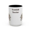 15oz Scottish Terrier Mug, Vintage Dog Portrait Coffee Mug, Dog Lover Gift