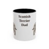 11oz Scottish Terrier Dog Dad Mug, Vintage Sketch Coffee Mug, Dog Dad Gift