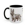 11oz Scottish Terrier Dog Dad Mug, Vintage Sketch Coffee Mug, Dog Dad Gift