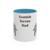 11oz Scottish Terrier Dog Dad Mug, Vintage Sketch Coffee Mug, Dog Dad Gift