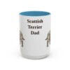 15oz Scottish Terrier Dog Dad Mug, Vintage Sketch Coffee Mug, Dog Dad Gift