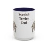 15oz Scottish Terrier Dog Dad Mug, Vintage Sketch Coffee Mug, Dog Dad Gift