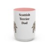15oz Scottish Terrier Dog Dad Mug, Vintage Sketch Coffee Mug, Dog Dad Gift