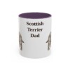 11oz Scottish Terrier Dog Dad Mug, Vintage Sketch Coffee Mug, Dog Dad Gift