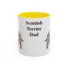 11oz Scottish Terrier Dog Dad Mug, Vintage Sketch Coffee Mug, Dog Dad Gift