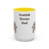 15oz Scottish Terrier Dog Dad Mug, Vintage Sketch Coffee Mug, Dog Dad Gift