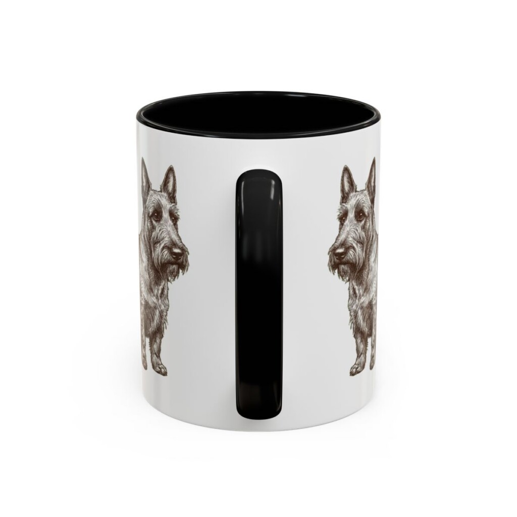 11oz Funny Scottish Terrier Mug, Diehard Scotsman In Dog Form, Vintage Dog Coffee Mug, Dog Lover Gift