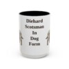 15oz Funny Scottish Terrier Mug, Diehard Scotsman In Dog Form, Vintage Dog Coffee Mug, Dog Lover Gift