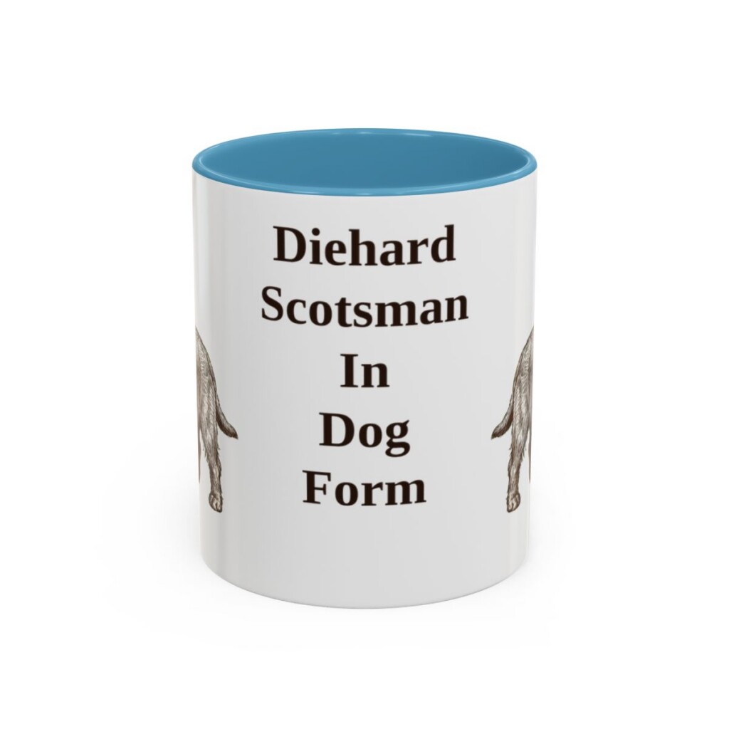 11oz Funny Scottish Terrier Mug, Diehard Scotsman In Dog Form, Vintage Dog Coffee Mug, Dog Lover Gift
